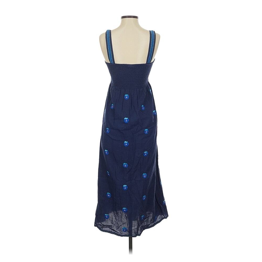 Nimo with love Mexican flower dress Blue Floral Midi Anthropologie XS - Picture 5 of 5